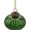 3" Green Crackle Glass Onion Christmas Ornament